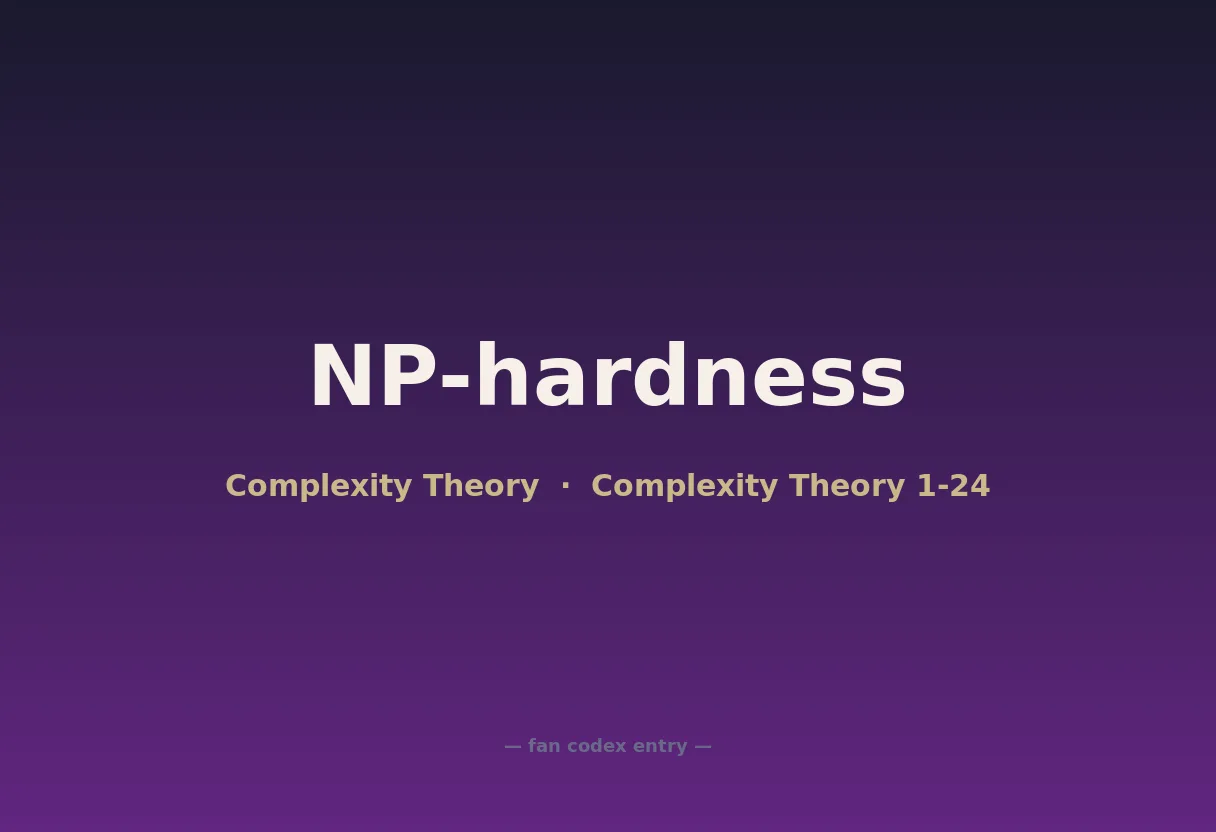 NP-hardness