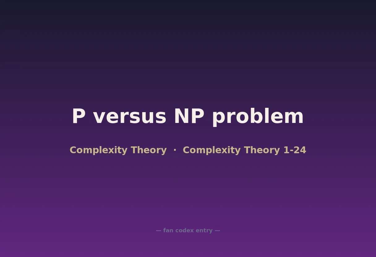P versus NP problem