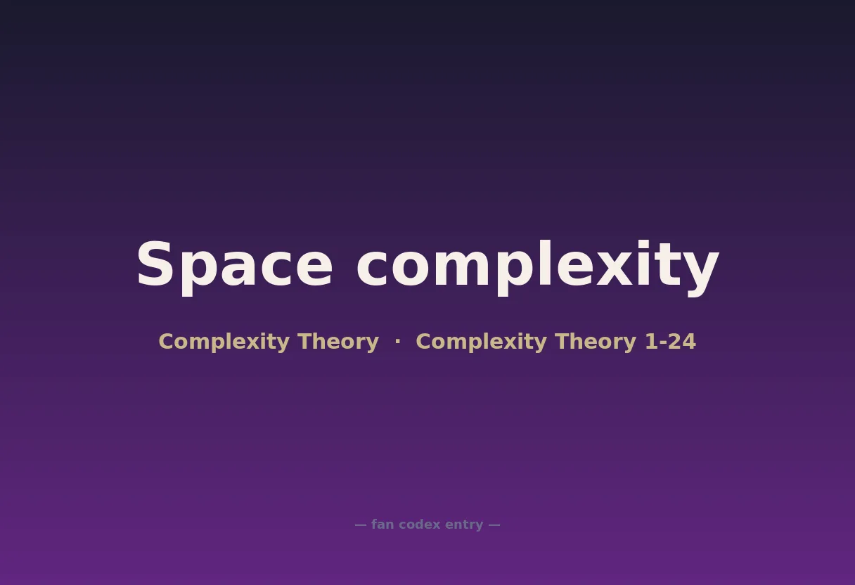 Space complexity
