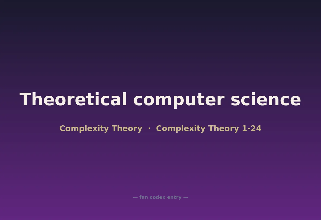 Theoretical computer science