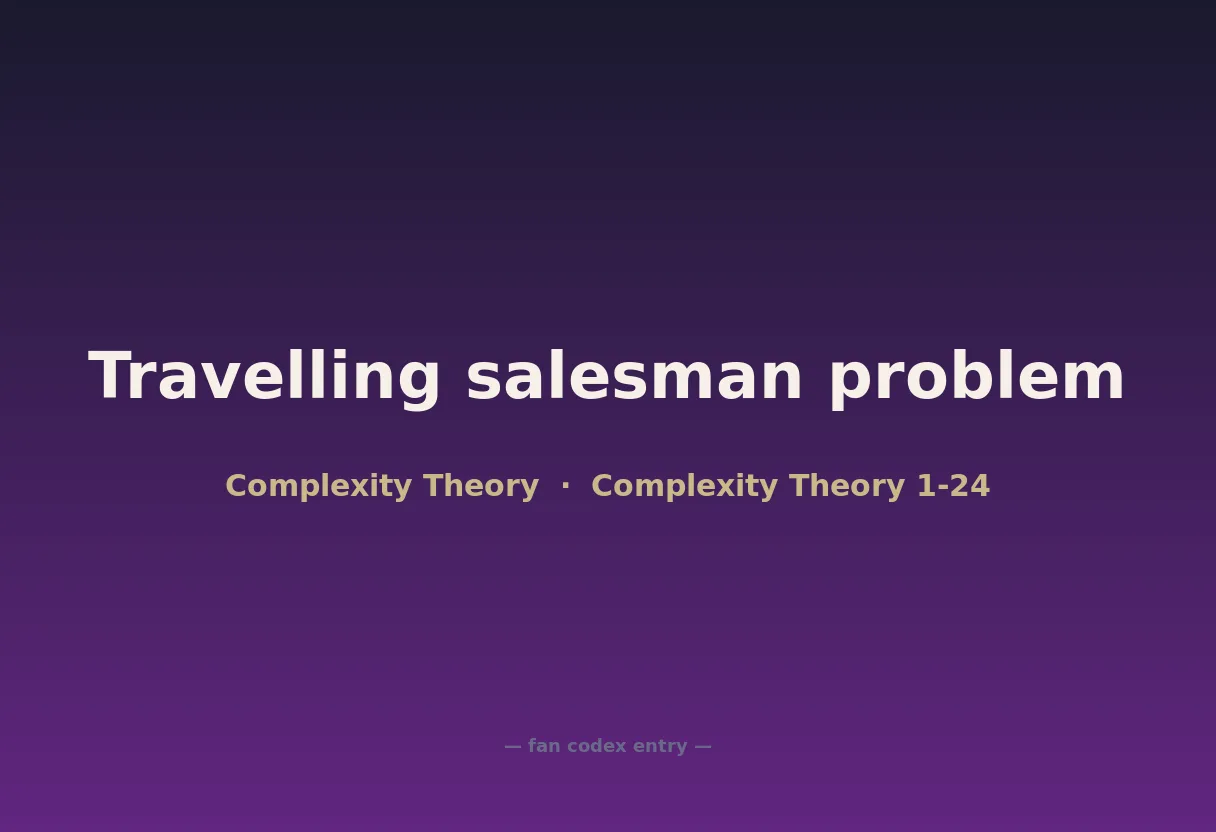 Travelling salesman problem